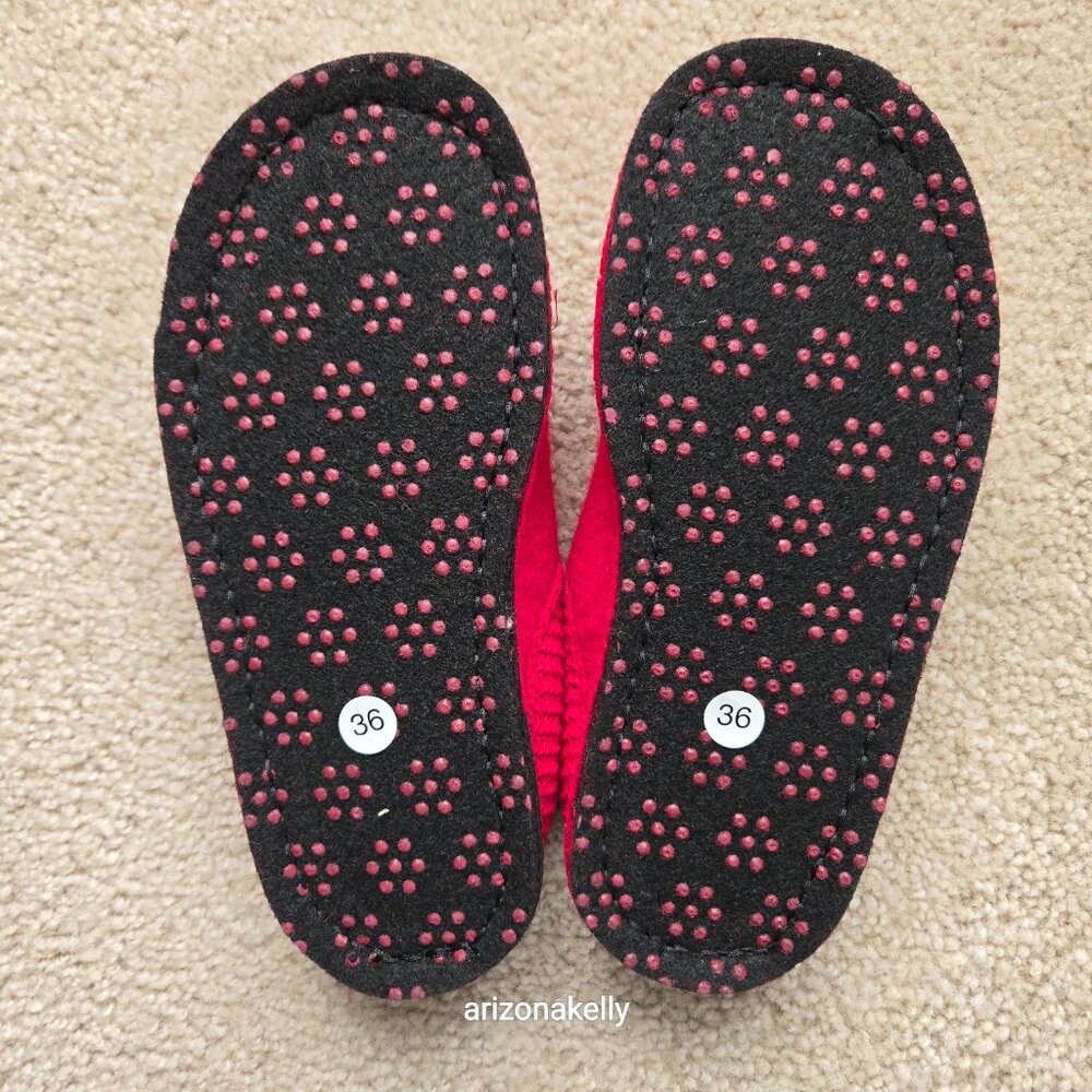 NIB Haflinger Wool Slippers Mr. & Mrs Owl Olivia Slippers 36 PRICE FIRM Bird - Picture 6 of 13
